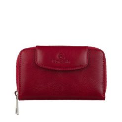 Czerwony damski skórzany portfel Canaletto – naturalna skóra garbowana roślinnie i rodzinna tradycja PD1445s165GR. Czerwone portfele bez wzorów, ze skóry. Za 190.00 zł.