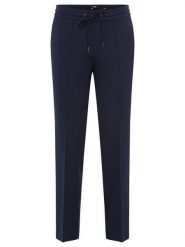 Olsen Spodnie w kolorze granatowym rozmiar: 44. Niebieskie spodnie materiałowe Olsen, bez wzorów, z materiału. Za 167.67 zł.