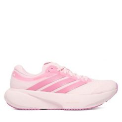 Buty do biegania adidas. Czerwone buty do biegania adidas, bez wzorów, bez zapięcia, do biegania. Za 649.99 zł.