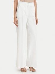 Maryley Spodnie materiałowe 26EB598/43VA Biały Regular Fit. Białe spodnie materiałowe Maryley, bez wzorów, z materiału. Za 279.99 zł.