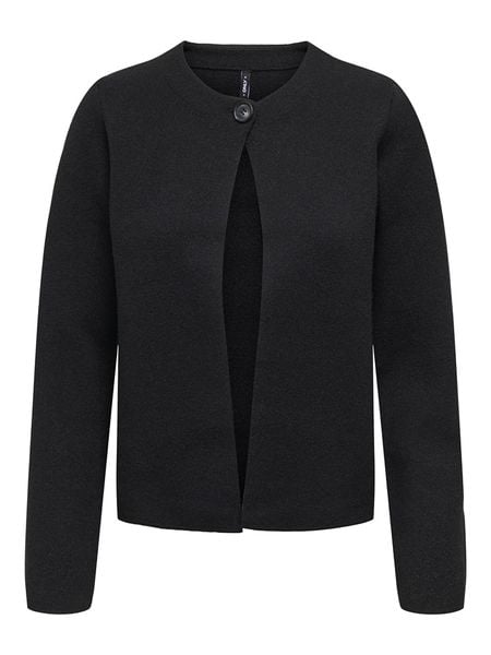 ONLY Kardigan w kolorze czarnym rozmiar: XS. Czarne swetry ONLY, xs, bez wzorów, z wełny, bez ramiączek. Za 96.14 zł.