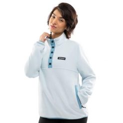 Damska bluza z grubego polaru Sporty zimowe Siroko Nagano-W. Niebieskie bluzy z polaru SIROKO, na zimę, m, bez wzorów, z polaru. Za 253.00 zł.