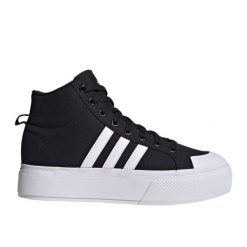 Buty adidas Bravada 2.0 Platform Mid IE2317 czarne. Czarne buty treningowe bez wzorów, z bawełny, bez zapięcia. Za 362.20 zł.