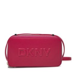 Torebka DKNY. Czerwone listonoszki DKNY, bez wzorów, bez dodatków. Za 309.99 zł.