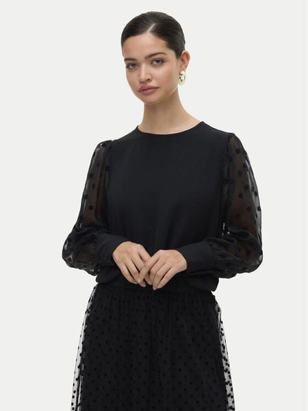 Vero Moda Bluzka Alva 10337474 Czarny Regular Fit. Czarne bluzki Vero Moda, l, bez wzorów, z syntetyku, bez kołnierzyka, bez ramiączek. Za 109.99 zł.