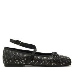Baleriny MICHAEL Michael Kors. Czarne baleriny MICHAEL Michael Kors, bez wzorów, bez obcasa, bez zapięcia. Za 589.99 zł.