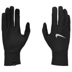 Rękawiczki damskie do biegania Nike Pacer Lightweight. Czarne rękawiczki Nike, bez wzorów. Za 73.40 zł.