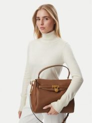 MICHAEL Michael Kors Torebka Hamilton 30F6ANXS7E Brązowy. Brązowe torebki klasyczne MICHAEL Michael Kors, bez wzorów, ze skóry, bez dodatków. Za 1,739.00 zł.
