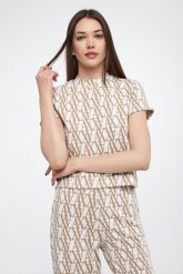 T-shirt damski dzianinowy ARMANI EXCHANGE. T-shirty Armani Exchange, s, bez wzorów, z dzianiny, bez kołnierzyka, bez ramiączek. W wyprzedaży za 383.20 zł.