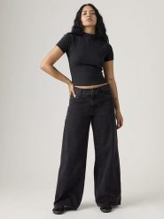 Levi's Dżinsy "'94" - Baggy fit - w kolorze antracytowym rozmiar: W25/L33. Czarne jeansy Levi's, l, z aplikacjami. Za 194.95 zł.