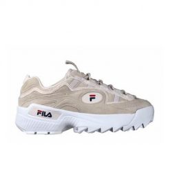 Buty do chodzenia damskie Fila Dformation S Wmn. Białe buty treningowe Fila, bez wzorów, z materiału, bez zapięcia, trekkingowe. Za 279.00 zł.