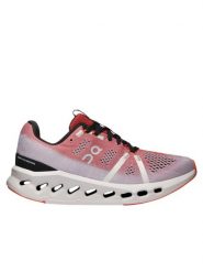 Buty do biegania damskie On Running Cloudsurfer. Czerwone buty do biegania On, bez wzorów, z materiału, bez zapięcia, do biegania. Za 579.00 zł.