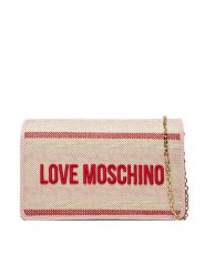 LOVE MOSCHINO Torebka JC4241PP0MKO110A Różowy. Czerwone kopertówki Love Moschino, bez wzorów, ze skóry, wizytowe, bez dodatków. Za 369.99 zł.