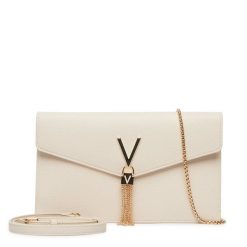 Torebka Valentino. Białe kopertówki Valentino, bez wzorów, wizytowe, bez dodatków. Za 439.99 zł.