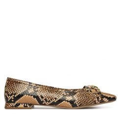 Baleriny HÖGL. Brązowe baleriny Högl, bez wzorów, bez obcasa, bez zapięcia. Za 759.99 zł.