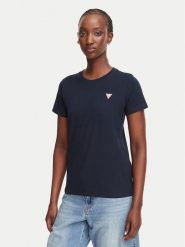 Guess Jeans T-Shirt W4YI10 J1314 Granatowy Regular Fit. Niebieskie t-shirty Guess Jeans, xs, z aplikacjami, z bawełny, bez kołnierzyka, bez ramiączek. Za 129.99 zł.