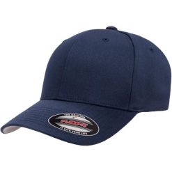 Regulowana Czapka Z Daszkiem Wooly Combed. Niebieskie czapki z daszkiem FLEXFIT, bez wzorów. Za 83.99 zł.