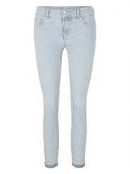 Tom Tailor Dżinsy - Slim fit - w kolorze błękitno-białym rozmiar: W34/L28. Białe jeansy Tom Tailor, l, bez wzorów, klasyczne. Za 52.67 zł.