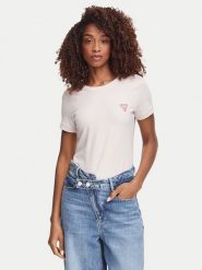 Guess T-Shirt W2YI44 J1314 Fioletowy jasny Slim Fit. Fioletowe t-shirty Guess, l, z aplikacjami, z bawełny, bez kołnierzyka, bez ramiączek. Za 134.99 zł.