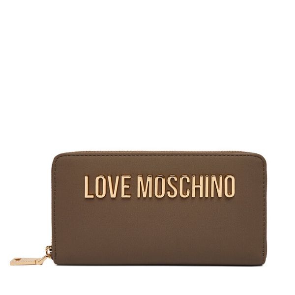 Portfel LOVE MOSCHINO. Brązowe portfele Love Moschino, bez wzorów. Za 439.99 zł.