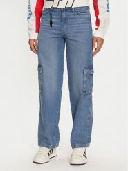 Wrangler Jeansy Hot Wheels 112357951 Niebieski Wide Leg. Niebieskie jeansy Wrangler, bez wzorów, z bawełny. Za 249.99 zł.