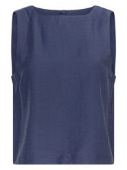 MOSS COPENHAGEN Top w kolorze granatowym rozmiar: S. Niebieskie topy Moss Copenhagen, s, bez wzorów, bez kołnierzyka, bez ramiączek. Za 83.42 zł.