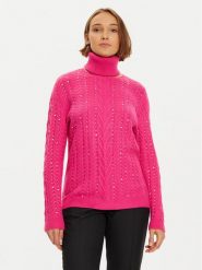 LOLA CASADEMUNT Golf LF2411017 Różowy Regular Fit. Czerwone swetry LOLA CASADEMUNT, xs, bez wzorów, z wiskozy, bez ramiączek. Za 279.99 zł.