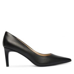 Szpilki Calvin Klein. Czarne szpilki Calvin Klein, bez wzorów, bez obcasa, na szpilce, bez zapięcia. Za 649.99 zł.