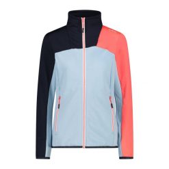 Damski polar rozpinany na całej długości CMP Unlimitech. Czerwone bluzy z polaru CMP, bez wzorów, z polaru, trekkingowe. Za 323.50 zł.