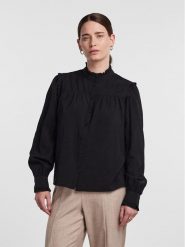 YAS Koszula 26030892 Czarny Regular Fit. Czarne koszule YAS, l, bez wzorów, z wiskozy, bez kołnierzyka, bez ramiączek. Za 129.99 zł.