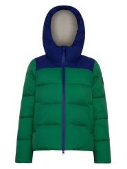 Ecoalf Kurtka pikowana w kolorze zielono-granatowym rozmiar: XS. Niebieskie kurtki Ecoalf, xs, bez wzorów, bez kaptura. Za 259.13 zł.