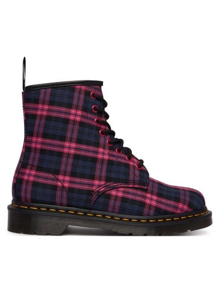 Dr. Martens Trapery 1460 DM41969650 Fioletowy. Fioletowe traperki Dr Martens, bez wzorów, z materiału, bez obcasa, bez zapięcia. Za 849.99 zł.