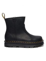 Dr. Martens Skórzane botki "Zebzag Rigger" w kolorze czarnym rozmiar: 40. Czarne botki Dr Martens, bez wzorów, bez obcasa, bez zapięcia. Za 581.78 zł.