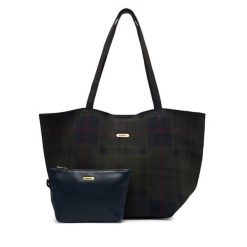 Torebka Barbour. Zielone shopper bag Barbour, bez wzorów, bez dodatków. Za 744.99 zł.
