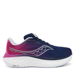 Buty do biegania Saucony. Niebieskie buty do biegania Saucony, bez wzorów, bez zapięcia, do biegania. Za 479.99 zł.