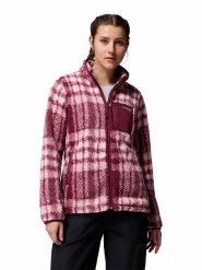 Columbia Kurtka polarowa w kolorze czerwonym rozmiar: XS. Czerwone kurtki Columbia, xs, bez wzorów, z polaru, bez kaptura. Za 214.95 zł.