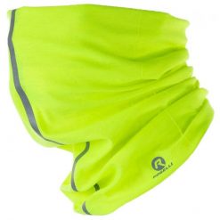 Multifunkcjonalny i bezszwowy komin sportowy Rogelli SCARF. Żółte szaliki i kominy Rogelli, bez wzorów, sportowe. W wyprzedaży za 25.00 zł.