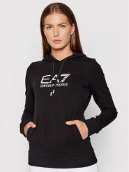 EA7 Emporio Armani Bluza 8NTM36 TJCQZ 1200 Czarny Regular Fit. Czarne bluzy EA7 Emporio Armani, xs, bez wzorów, z bawełny, bez kaptura. Za 289.99 zł.