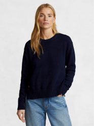 Polo Ralph Lauren Sweter Cn Po 211898583004 Granatowy Regular Fit. Niebieskie swetry Polo Ralph Lauren, xl, bez wzorów, z bawełny, bez ramiączek. Za 479.99 zł.