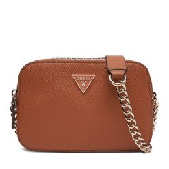 Torebka Guess. Brązowe kopertówki Guess, z aplikacjami, wizytowe, bez dodatków. Za 549.99 zł.
