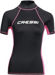 Koszulka do pływania damska Cressi Rash Guard S/SL. Czarne t-shirty sportowe CRESSI, m, bez wzorów, z materiału, bez ramiączek, do pływania. Za 175.00 zł.