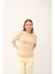 Just Cashmere Kaszmirowy sweter "Jane" w kolorze beżowym rozmiar: L. Brązowe swetry Just Cashmere, l, bez wzorów, z kaszmiru, bez ramiączek. Za 246.53 zł.