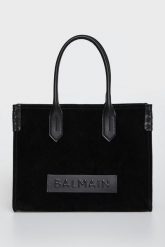 Torebka zamszowa shopper B-Army 36 BALMAIN. Shopper bag Balmain, bez wzorów, z zamszu, zamszowe, bez dodatków. Za 6,389.00 zł.