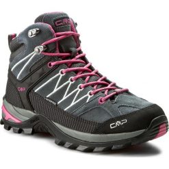 Trekkingi CMP - Rigel Mid Wmn Trekking Shoes Wp 3Q12946 Grey/Fuxi 103Q. Szare buty trekkingowe CMP, bez wzorów, z materiału, bez zapięcia, outdoorowe. W wyprzedaży za 259.00 zł.