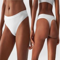 BIELIZNA DAMSKA 4F STRINGI BAWEŁNIANE 2PAK UPTSF026 XS. Biała majtki sportowe 4f, s, bez wzorów, z bawełny, na fitness i siłownię. Za 43.15 zł.