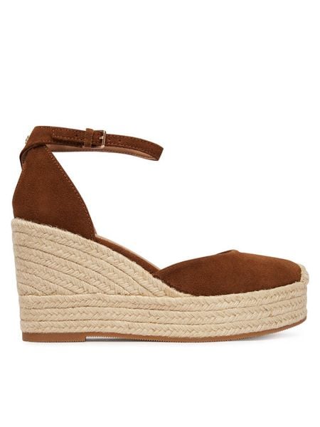 BOSS Espadryle Madeira 50563452 Brązowy. Brązowe espadryle Boss, bez wzorów, ze skóry, bez obcasa. Za 639.99 zł.