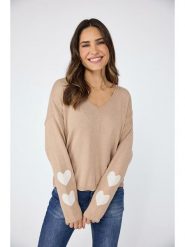 LIEBLINGSSTÜCK Sweter "Linka" w kolorze beżowym rozmiar: 44. Brązowe swetry LIEBLINGSSTÜCK, bez wzorów, z kaszmiru, bez ramiączek. Za 233.87 zł.