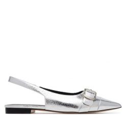 Baleriny Badura. Szare baleriny Badura, bez wzorów, bez obcasa, bez zapięcia. Za 299.99 zł.