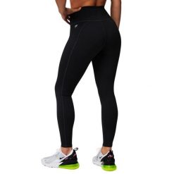 Damskie legginsy z wysokim stanem Fabletics Define. Czarne legginsy FABLETICS, bez wzorów, z elastanu, sportowe. Za 297.55 zł.