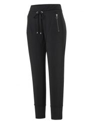 MAC Spodnie "Easy" w kolorze czarnym rozmiar: 44. Czarne spodnie materiałowe MAC, bez wzorów, z materiału, z podwyższonym stanem. Za 239.99 zł.